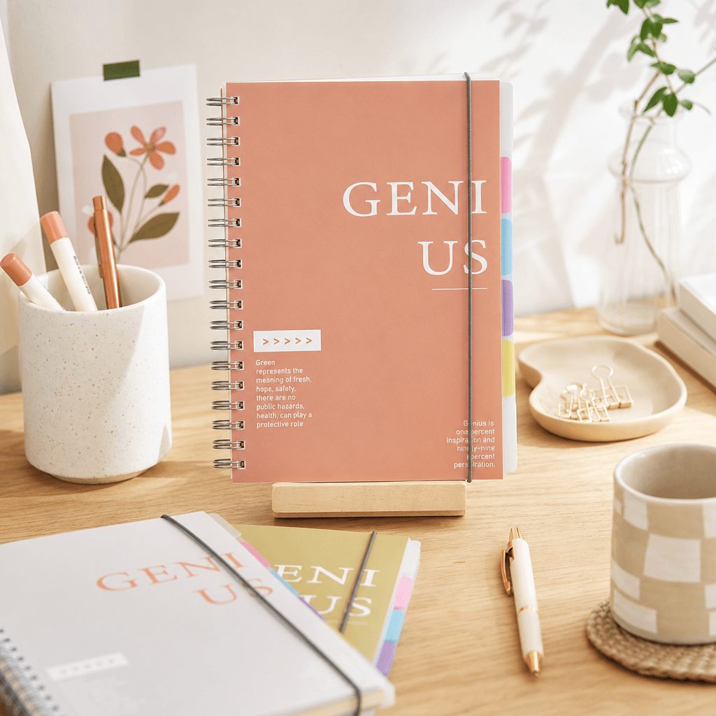 Cuaderno con separadores