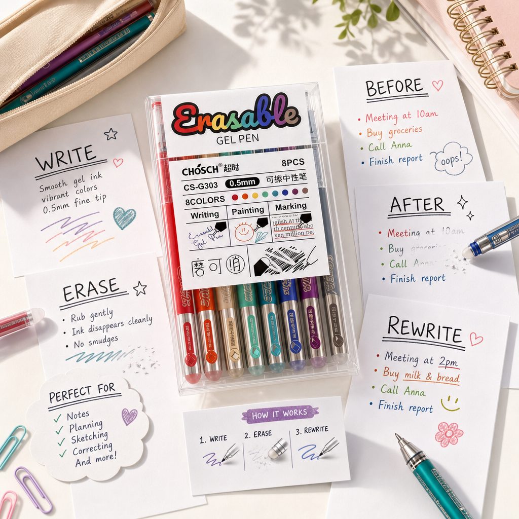 Erasable gel pen