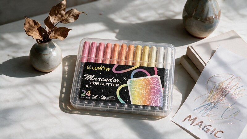 Plumones Glitter